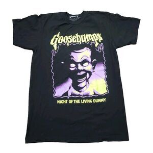 GOOSEBUMPS Slappy YA Horror Book Cover T-Shirt. MEDIUM R.L. Stine Pre-owned
